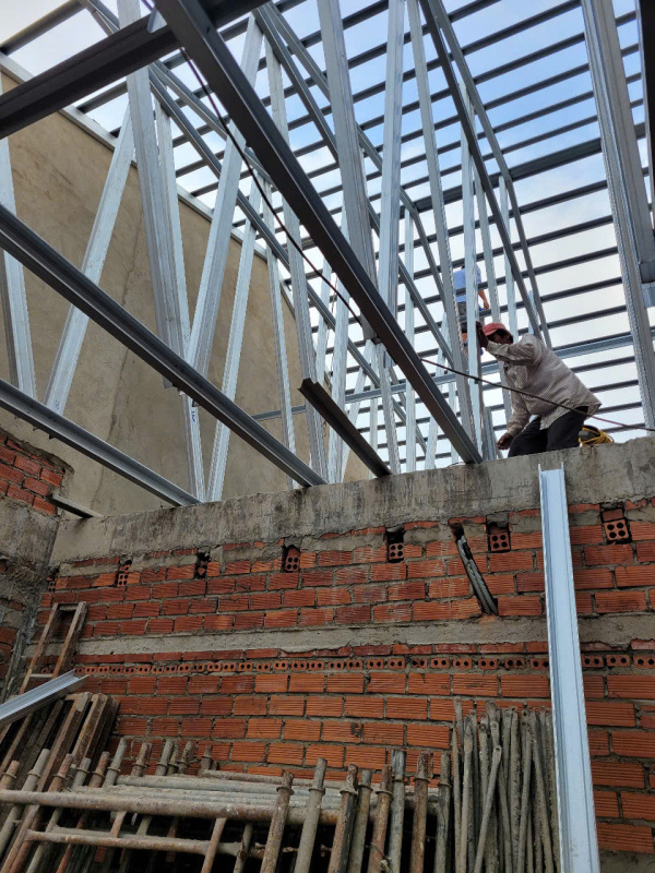 Công trình sửa chữa và xây lại nhà xưởng cho chị Bình tại Biên Hòa