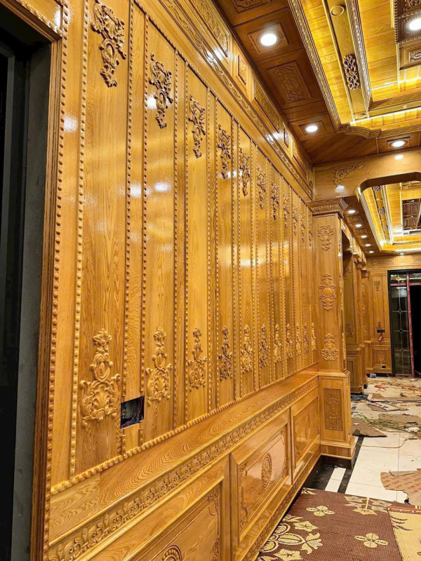 Trang trí nội thất gỗ - trần gỗ ốp tường